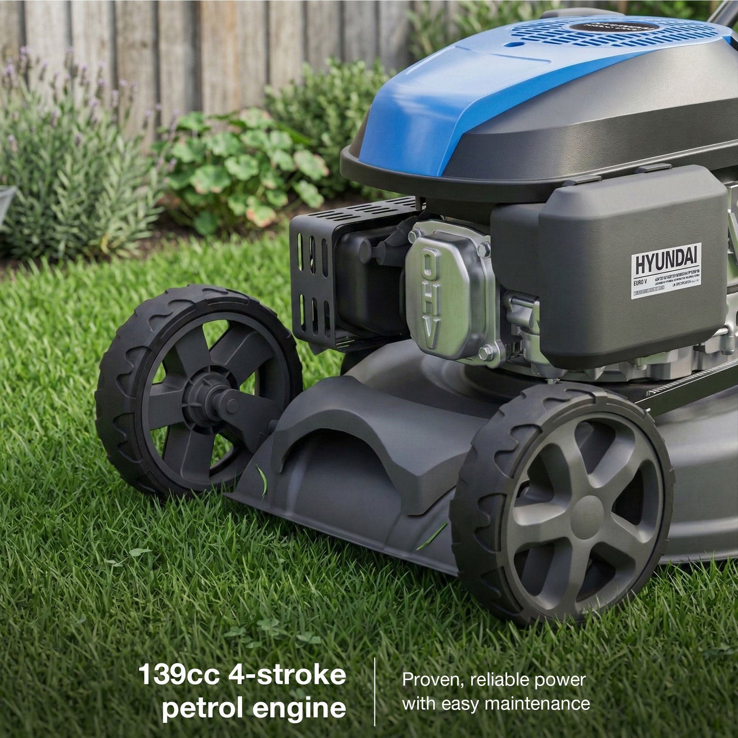 Hyundai 17" / 43cm Self-Propelled Petrol Lawnmower (HYM17150SPX) view 5
