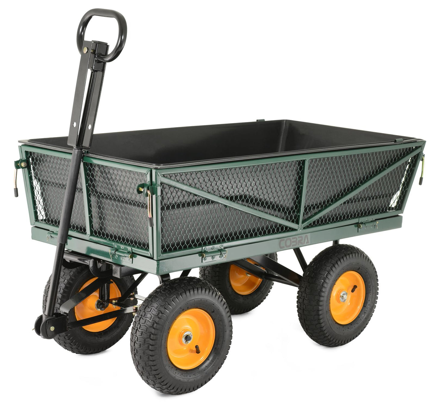 Cobra GCT300MP garden cart, angled view