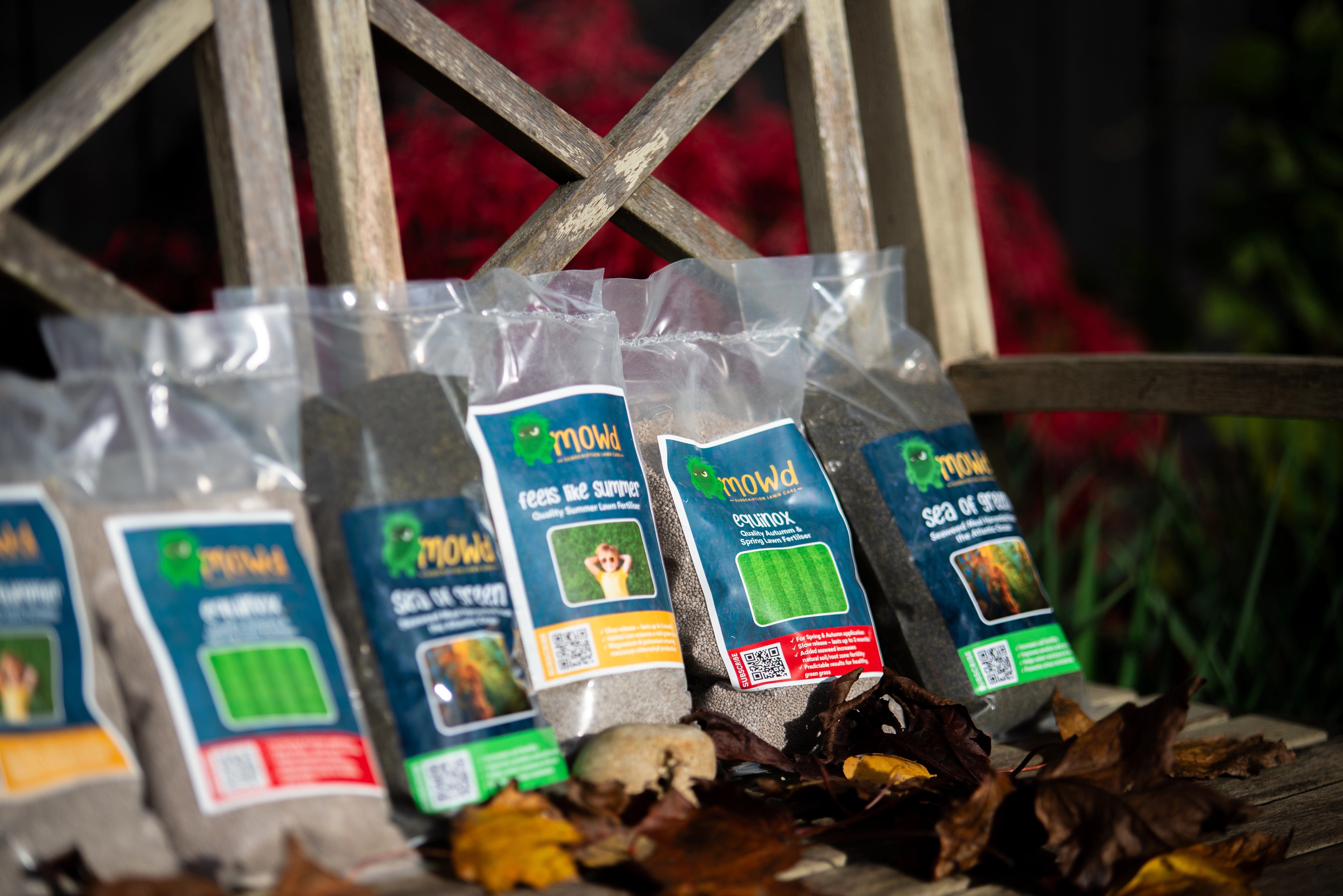 selection of Mowd lawn care treatments