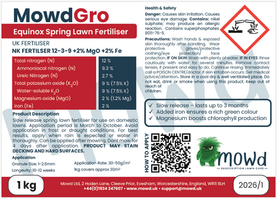Mowd lawn fertiliser and feed range