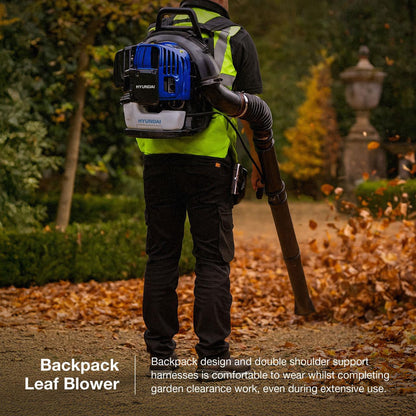 Hyundai HYB5200 backpack petrol leaf blower view 2