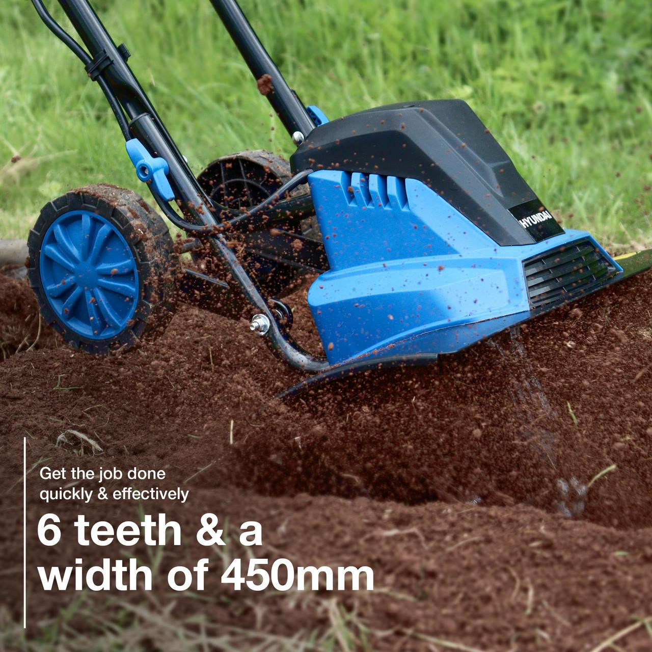 Hyundai HYT1500E electric garden tiller view 3
