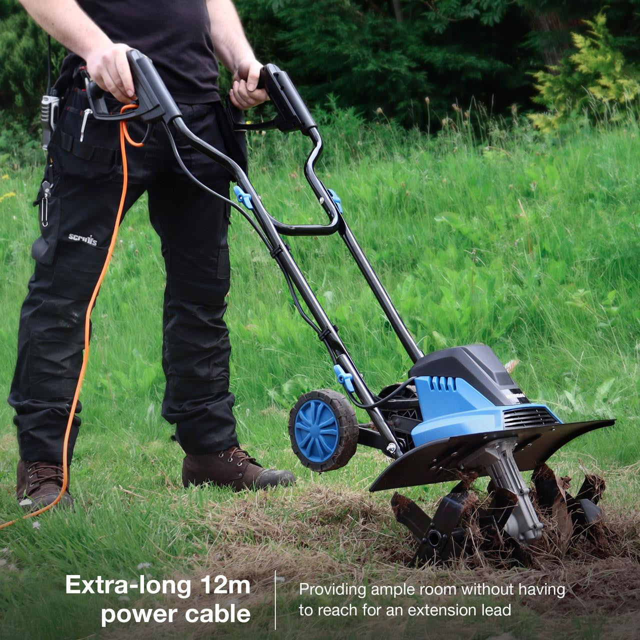 Hyundai HYT1500E electric garden tiller view 4