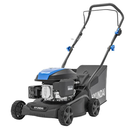 Hyundai HYM16130PX petrol lawnmower cutting deck underside
