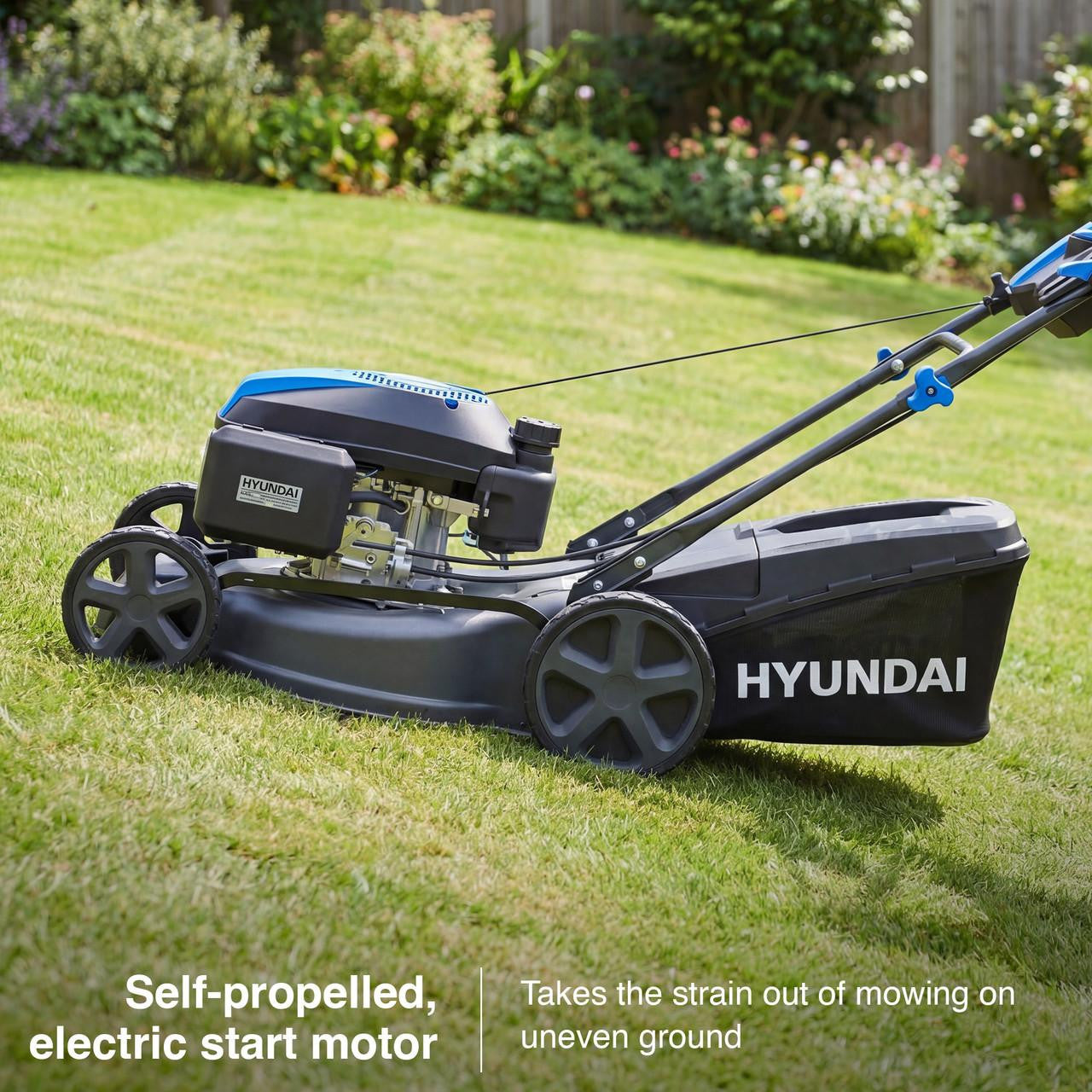 Hyundai HYM17150SPEX petrol lawnmower view 3