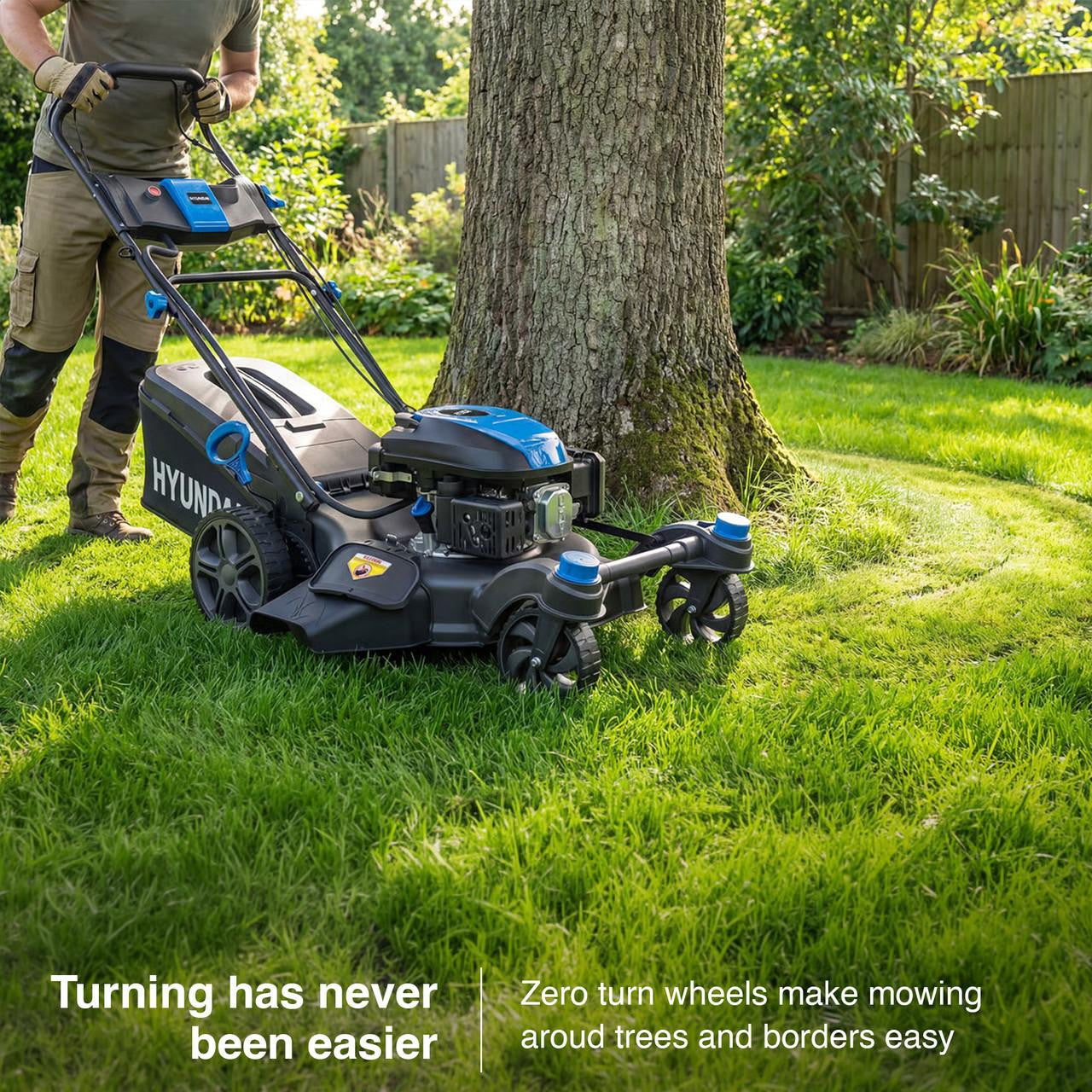 Hyundai HYM20200SPEZX petrol lawnmower view 2