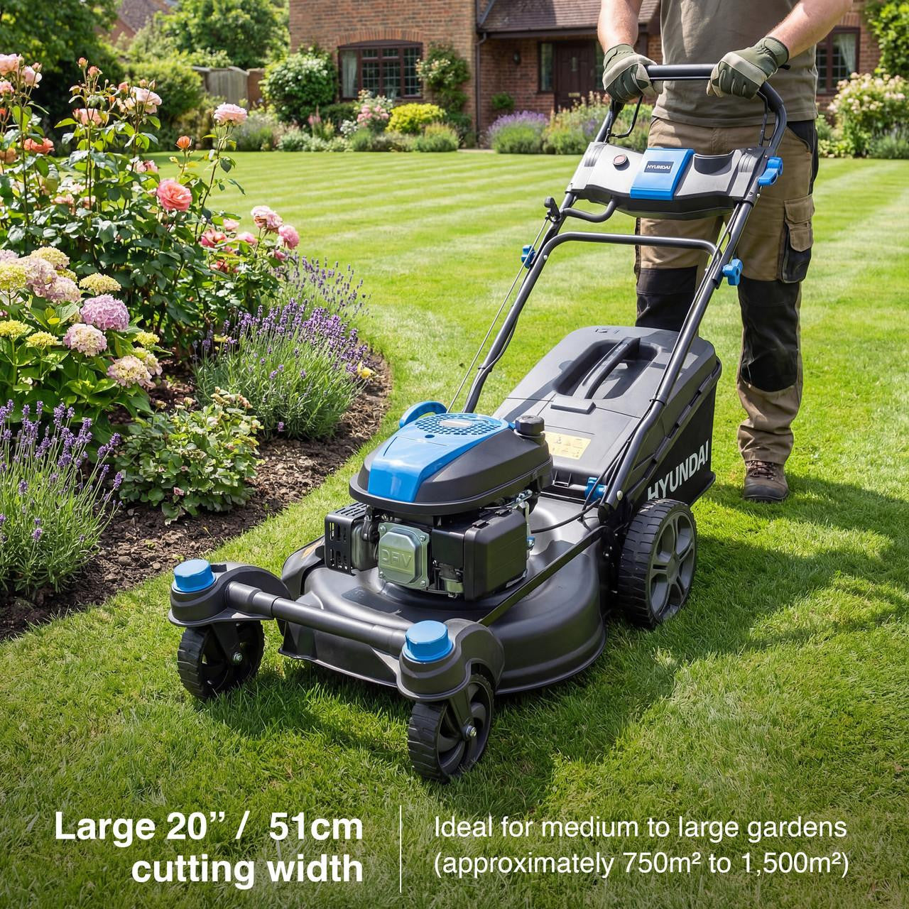Hyundai HYM20200SPEZX petrol lawnmower view 3