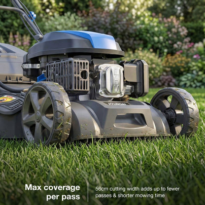 Hyundai HYM22200SPEX petrol lawnmower view 3