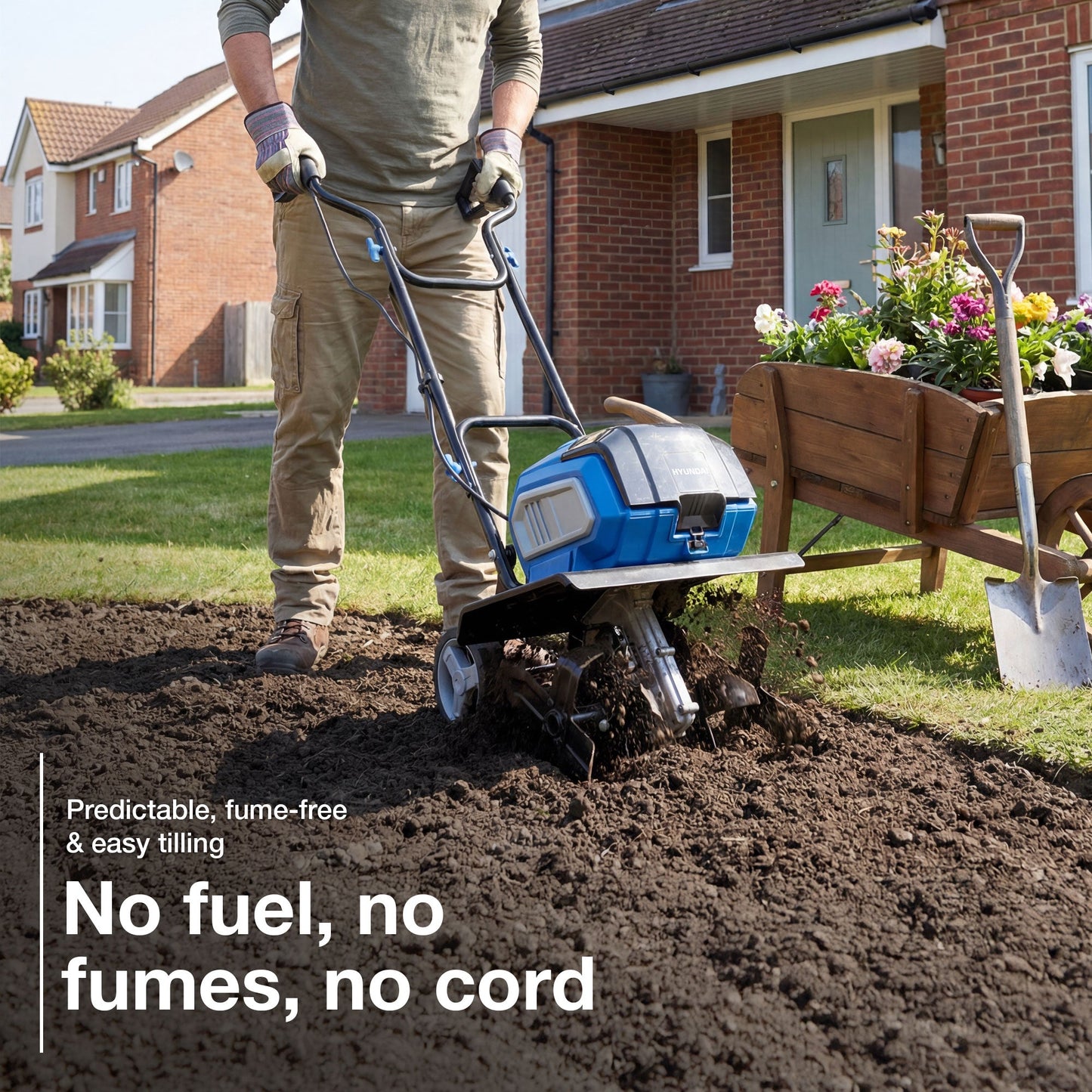 Hyundai HY40CT36 cordless tiller view 5