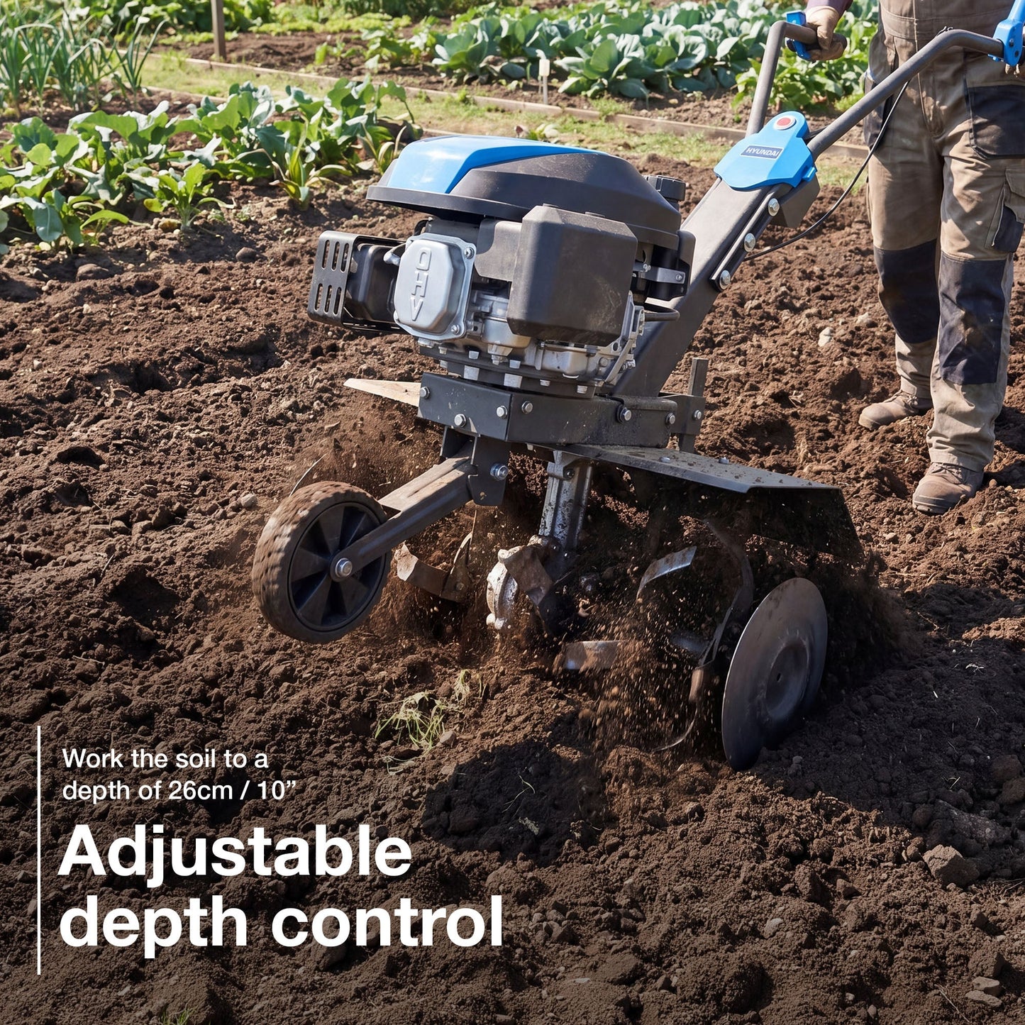 Hyundai HYT175EX petrol tiller view 4
