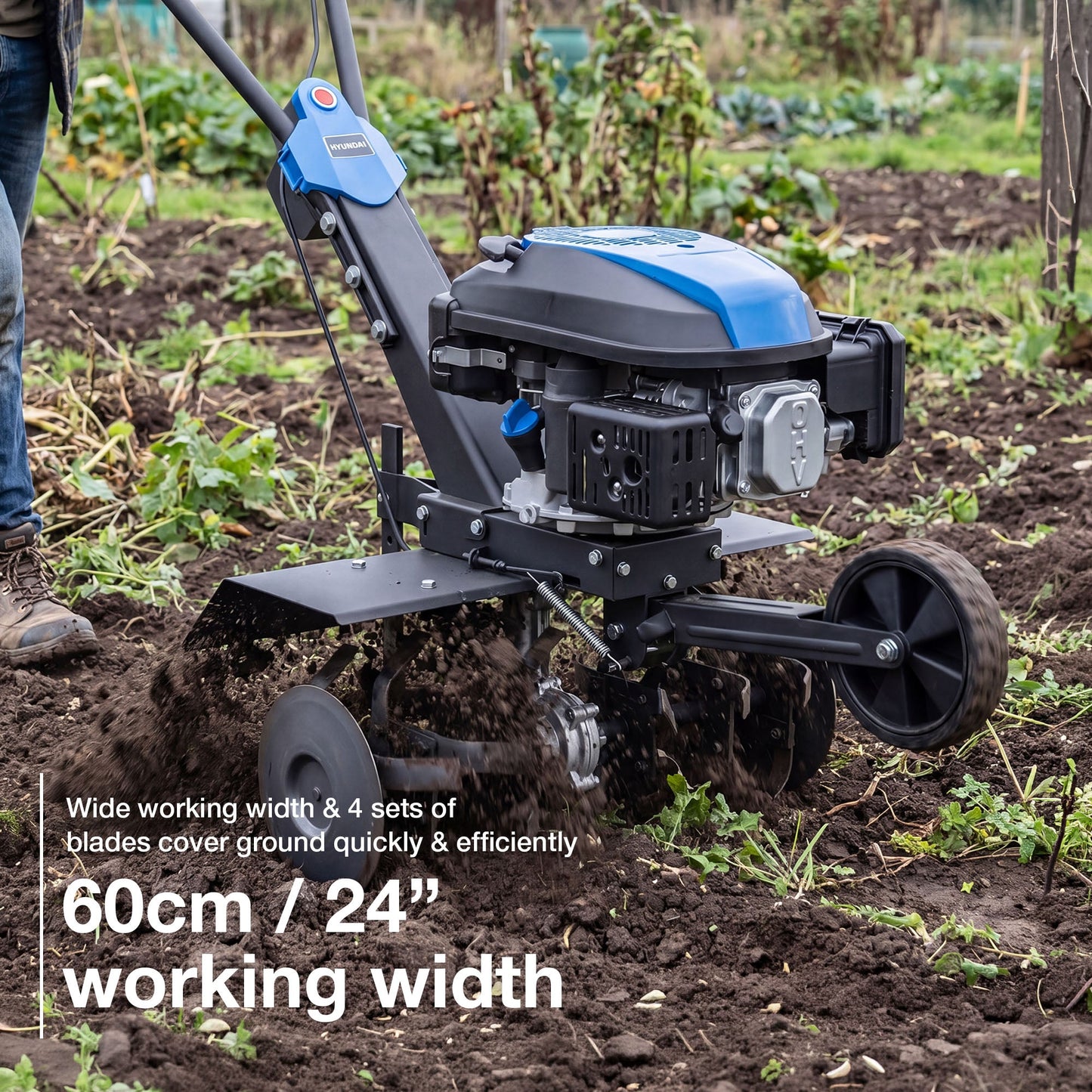 Hyundai HYT175EX petrol tiller view 2