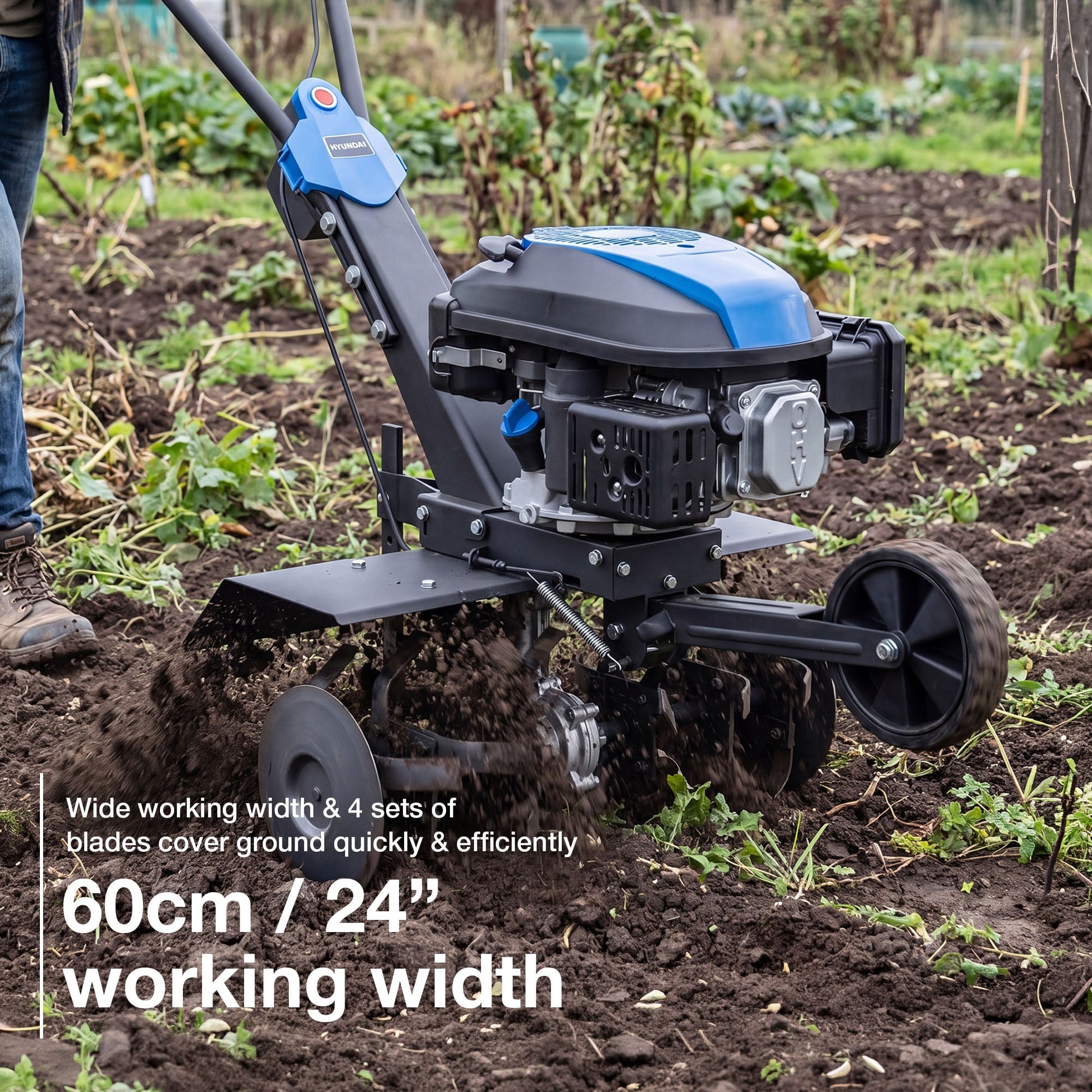 Hyundai HYT175EX petrol tiller view 2
