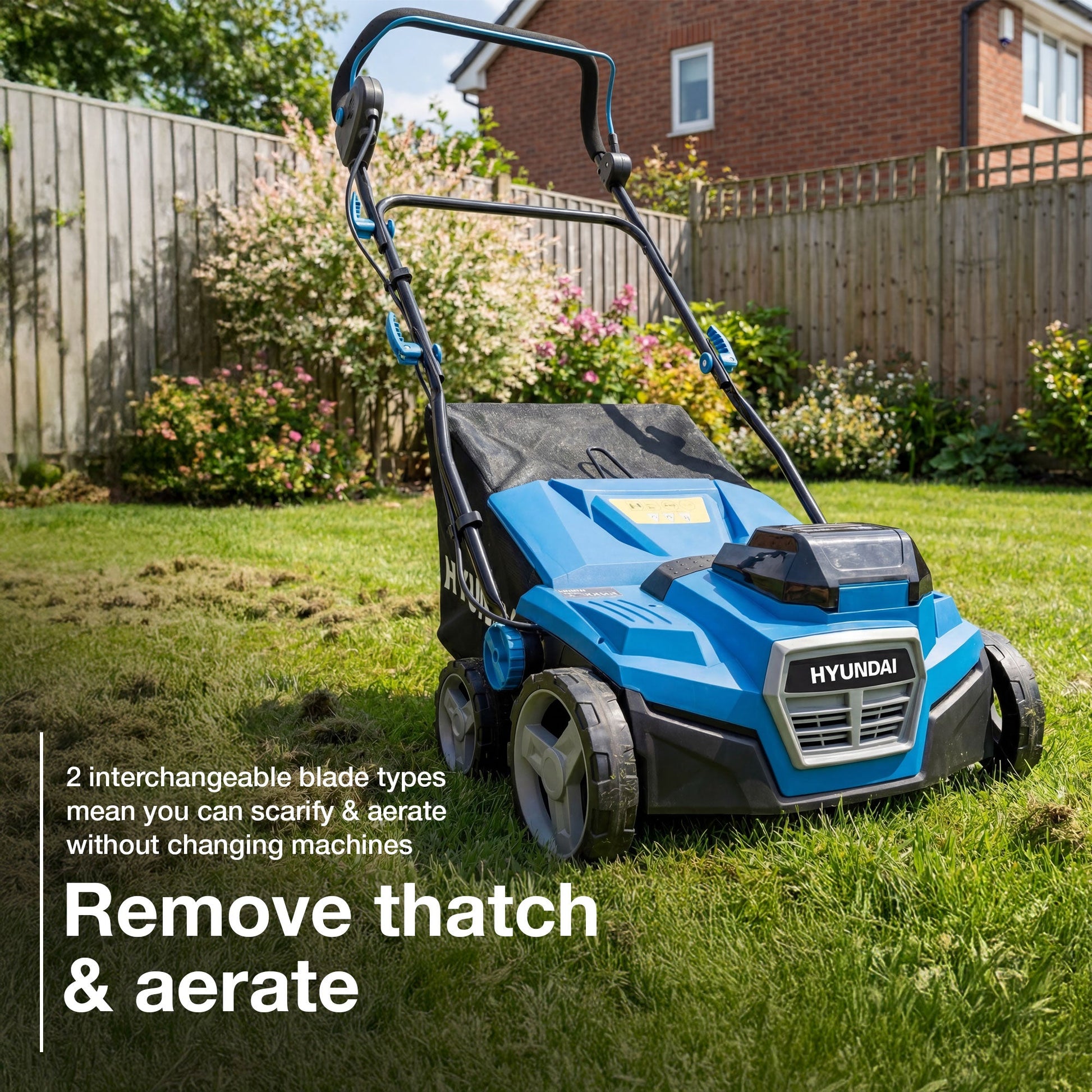 Hyundai HY40CSC38 cordless scarifier view 2