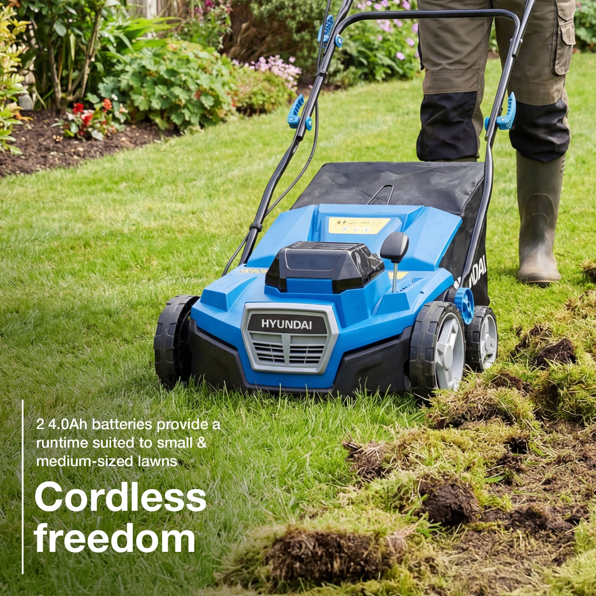Hyundai HY40CSC38 cordless scarifier view 3