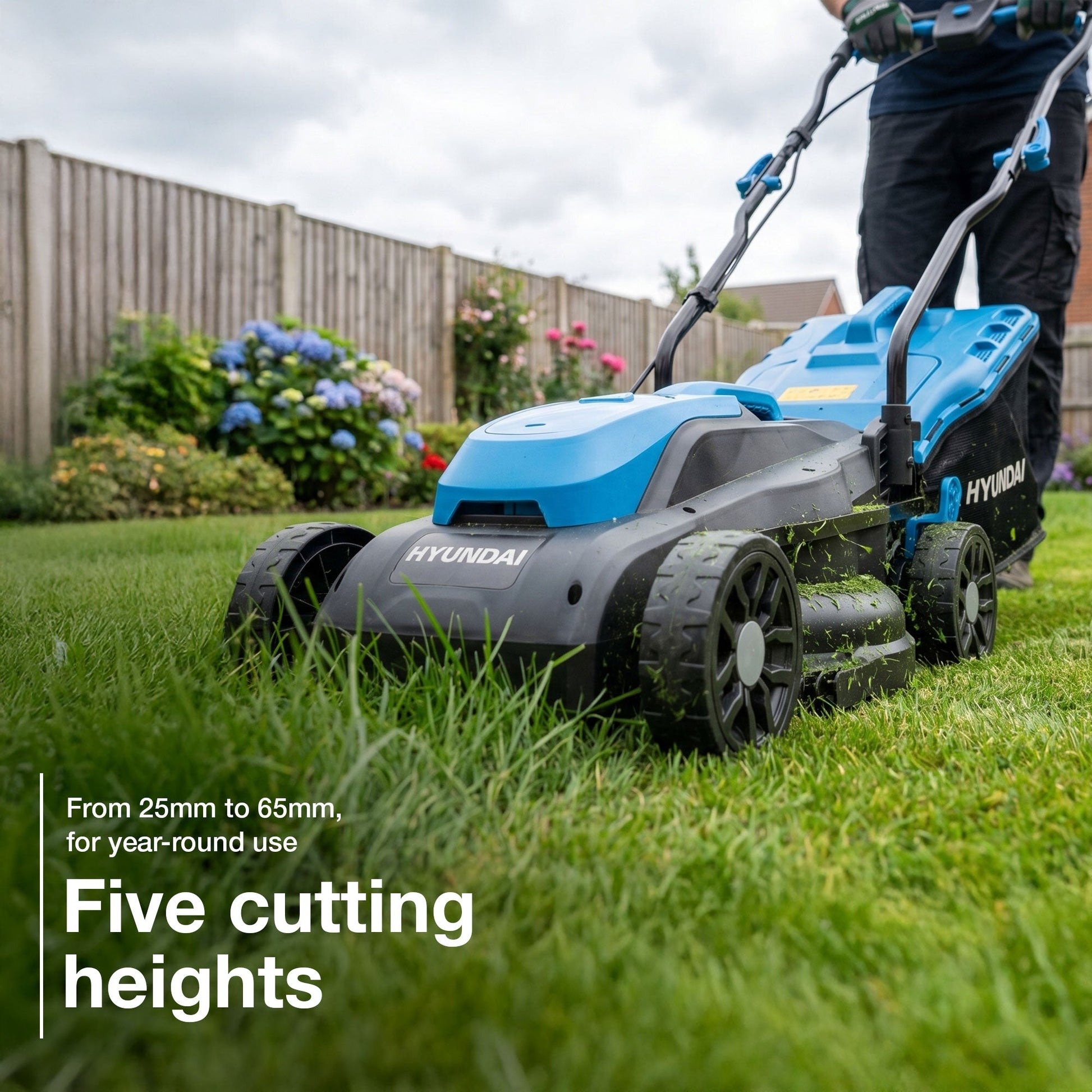Hyundai HY20CLM33 cordless lawnmower view 3