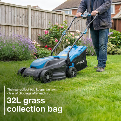 Hyundai HY20CLM33 cordless lawnmower view 2