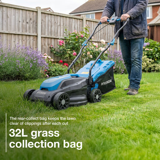 Hyundai HY20CLM33 cordless lawnmower view 2