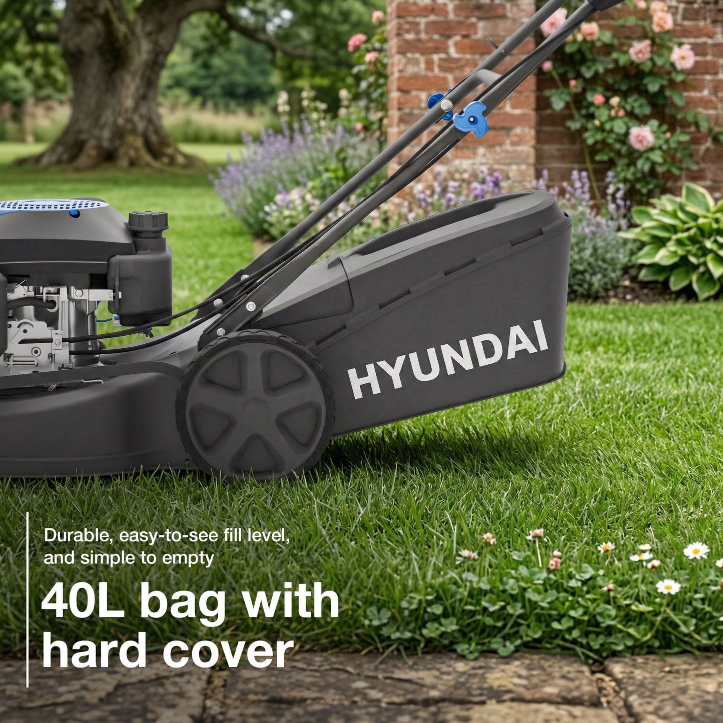 Hyundai 17" / 43cm Self-Propelled Petrol Lawnmower (HYM17150SPX) view 4