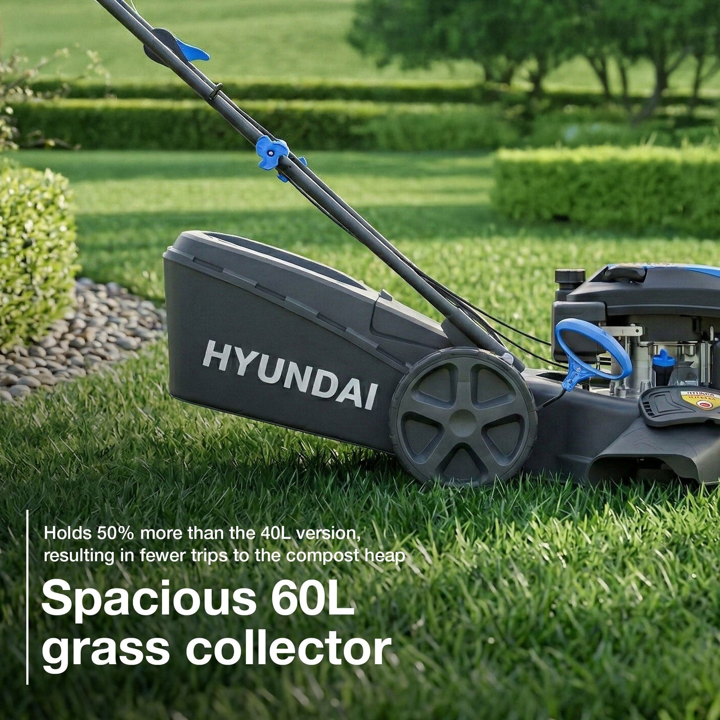 Hyundai 18" / 46cm Self-Propelled Petrol Lawnmower (HYM18150SPX) – view 2
