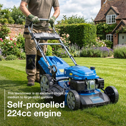 Hyundai HYM530SPEX petrol lawnmower view 2