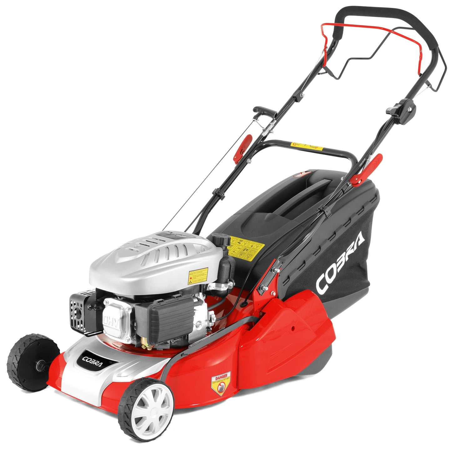 Cobra RM46SPC 18-inch petrol self-propelled rear-roller lawnmower