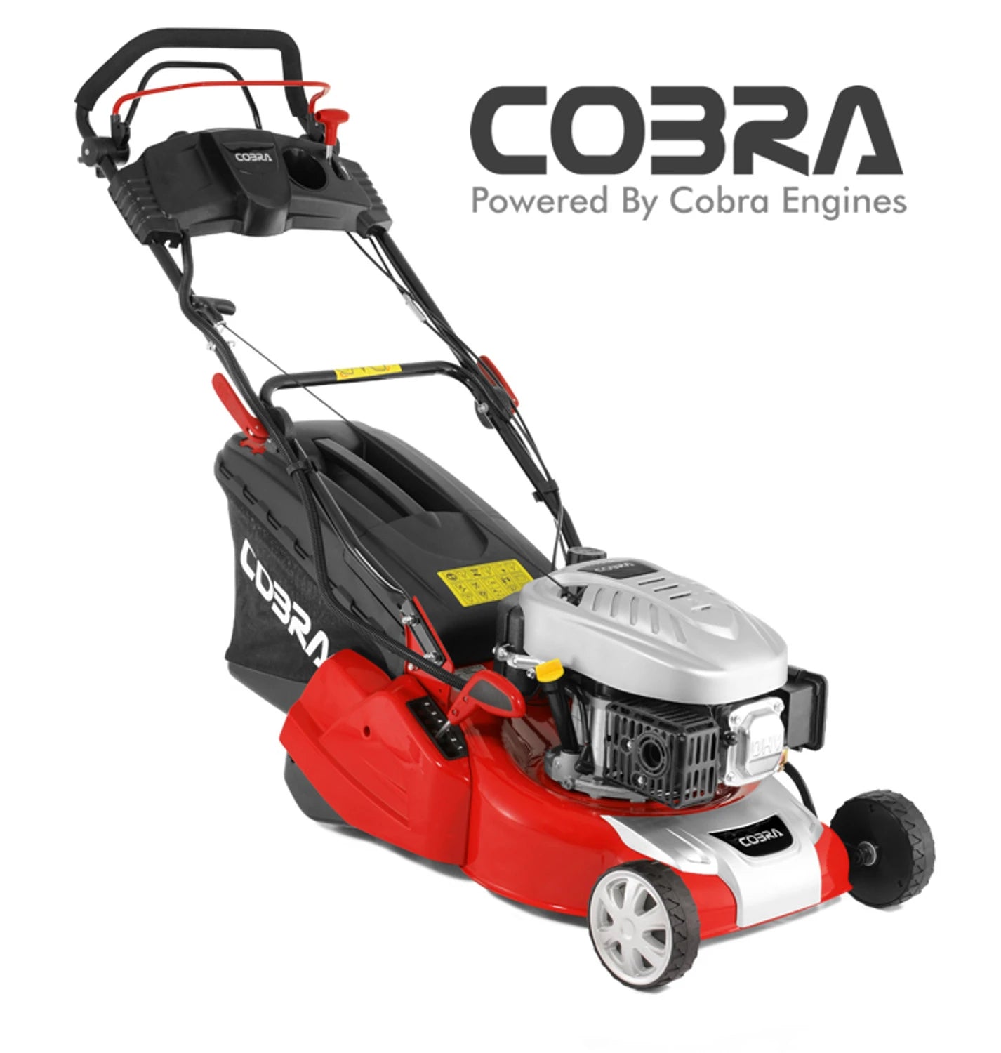 Cobra RM40SPCE 16-inch electric-start petrol self-propelled rear-roller lawnmower
