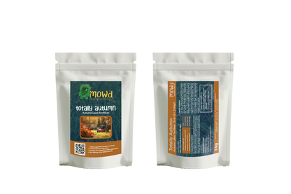 Mowd Totally Autumn Lawn Fertiliser pack with nutrient and application details