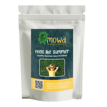 Feels like Summer 15-1-15 summer lawn fertiliser by Mowd