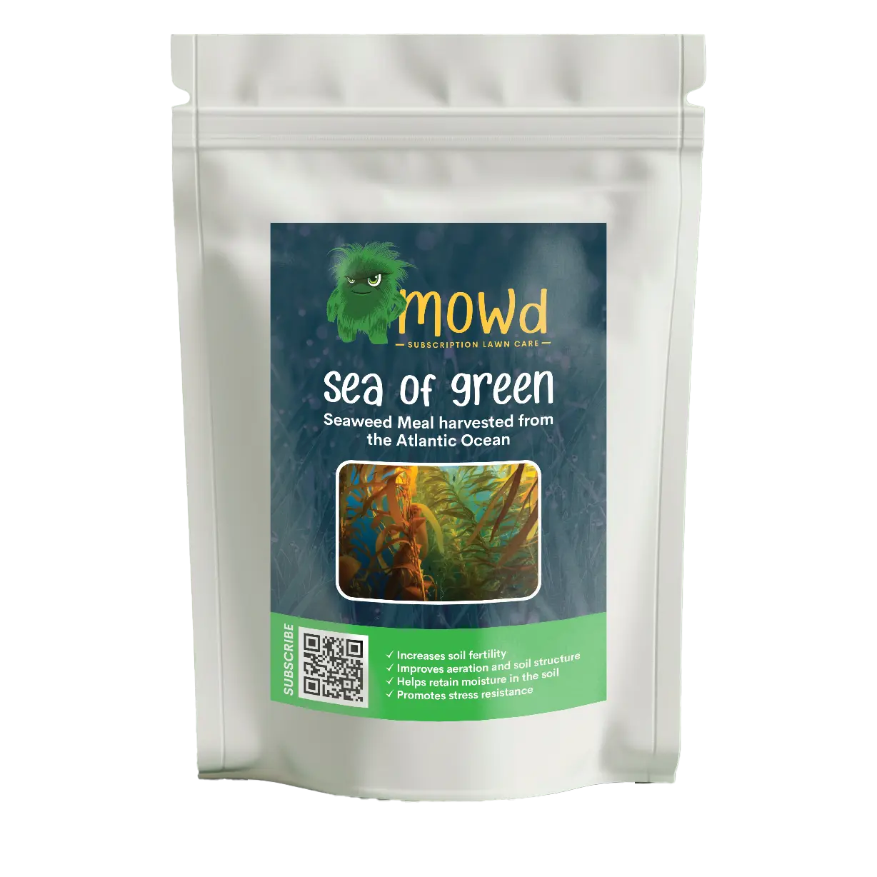 Sea of Green seaweed meal organic soil conditioner by Mowd
