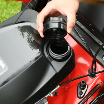 Cobra MX534SPH mowing a large lawn