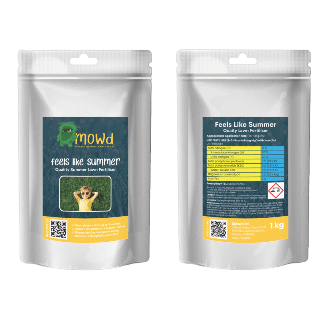 Mowd Feels like Summer - Summer Lawn Feed Front and Back Packaging