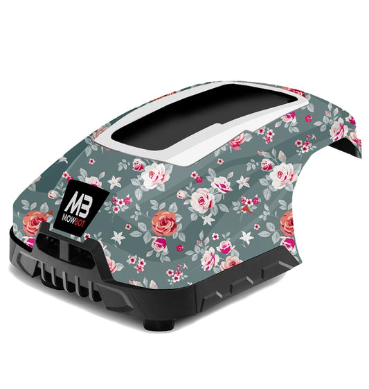 Cobra Mowbot Robot Lawn Mower floral cover