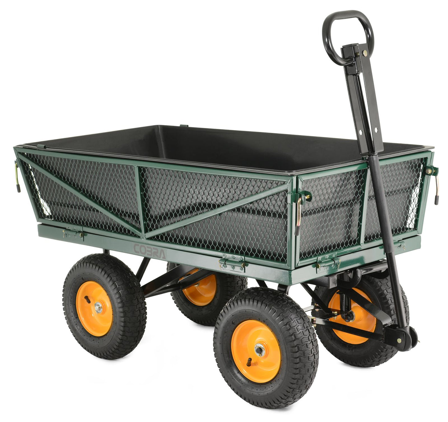 Cobra GCT300MP 300kg garden cart with drop-down mesh sides