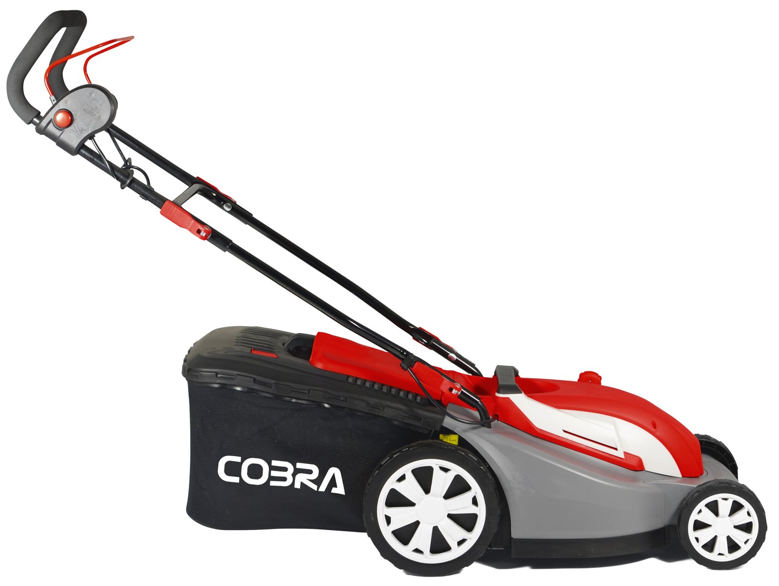 Cobra GTRM34 electric lawnmower, side view