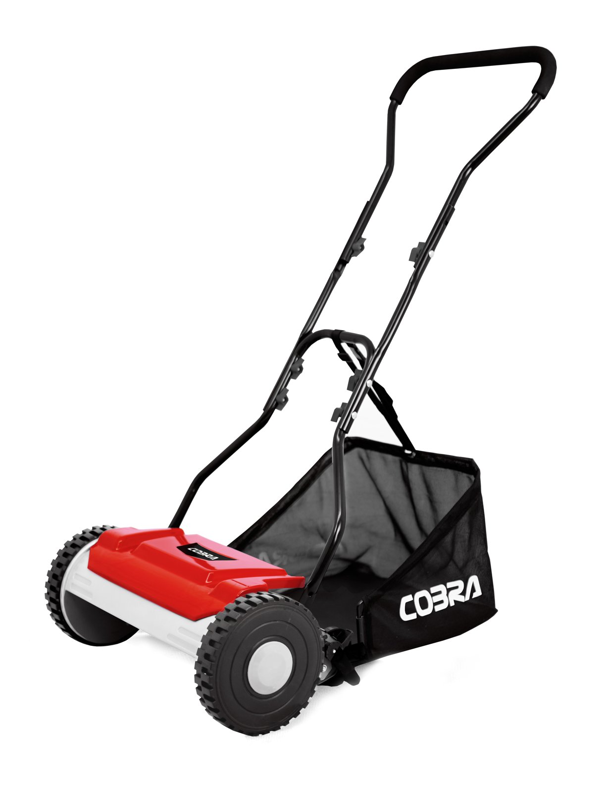 Cobra HM381 hand push cylinder lawnmower with grass collection bag
