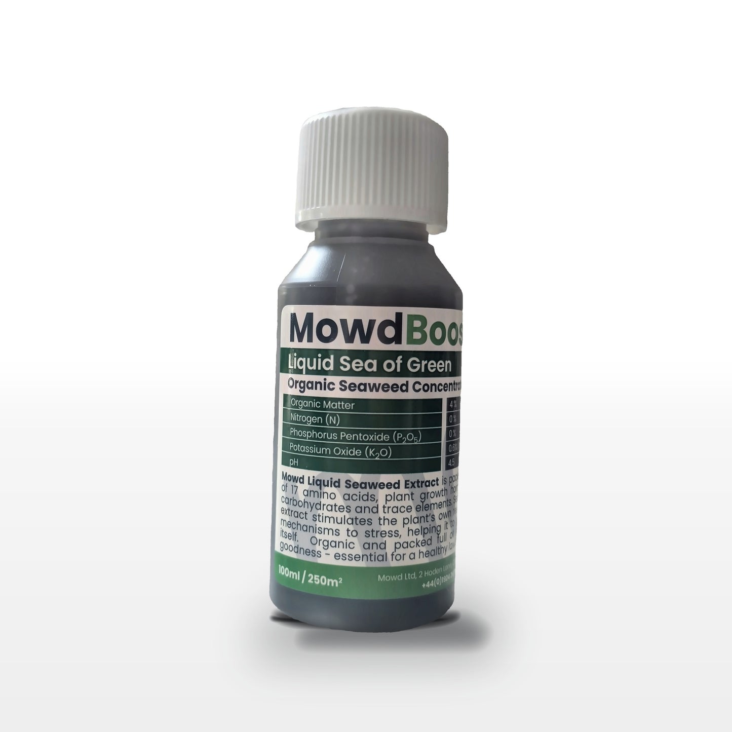 MowdBoost Sea of Green Liquid organic seaweed concentrate, 100ml bottle