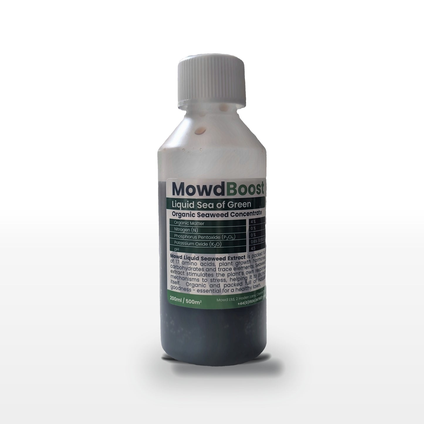 MowdBoost Sea of Green Liquid organic seaweed concentrate, 200ml bottle