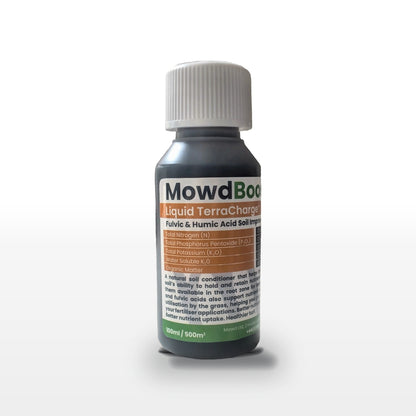 MowdBoost TerraCharge Liquid fulvic and humic acid soil improver, 100ml bottle