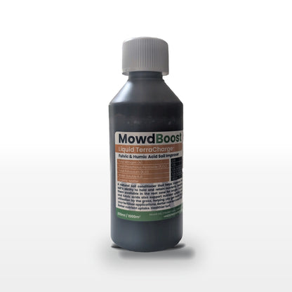 MowdBoost TerraCharge Liquid fulvic and humic acid soil improver, 200ml bottle